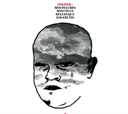 A drawing of Teki Latex crying