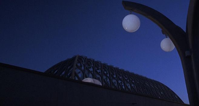 A still from the film Sleeper featuring the Boettcher Memorial Tropical Conservatory