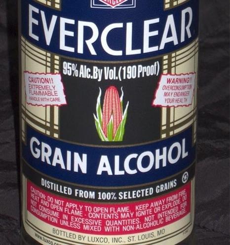 Bottle of Everclear