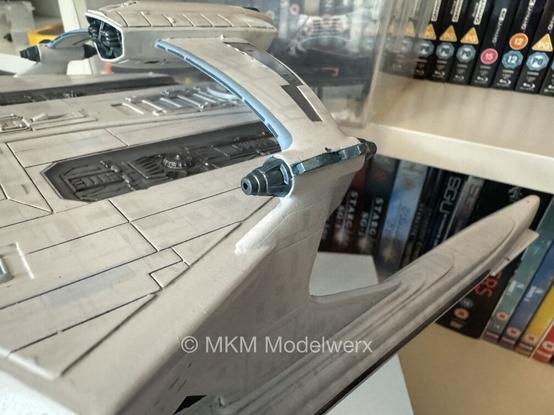 Closeup of the phaser cannons