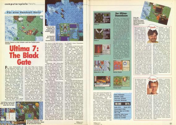 Ultima 7 The Black Gate - Power Play 1992-07