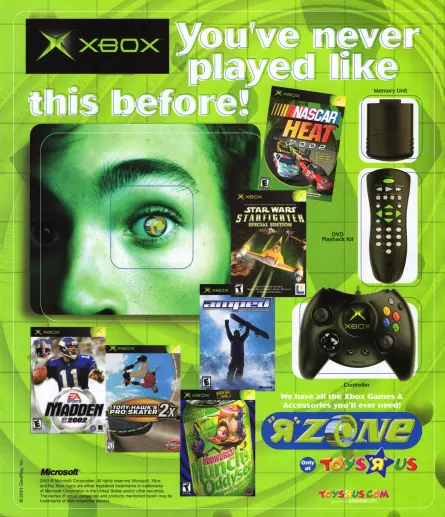 Xbox Toys "R" Us Flyer (2001)