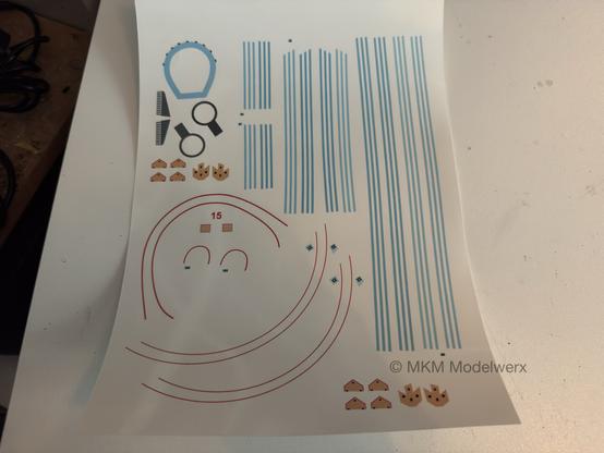 A4 decal sheets with additional markings for the Reliant model