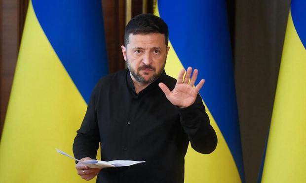 Volodimir Zelenski, en un acto el pasado martes (VITALII NOSACH)