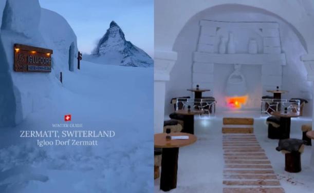 This Accommodation In Switzerland's Zermatt Lets You Stay In An Igloo