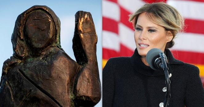 Melania Trump Statue In Slovenia Disappears As Police Investigate Potential Theft