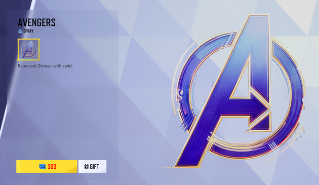 Screenshot from the Marvel Rivals game with a cosmetic spray players can use to place in matches. It's the store view to purchase this lame spray for $3, because it's ridiculous