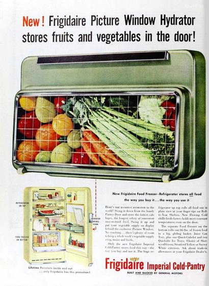 This fridge has a pop-out window where you can see your fruits and veggies