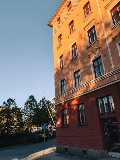 Haus im Abendlicht