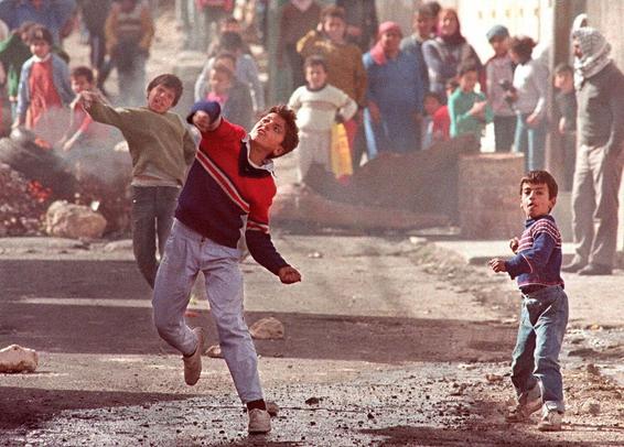 Kids in the streets of Palestine