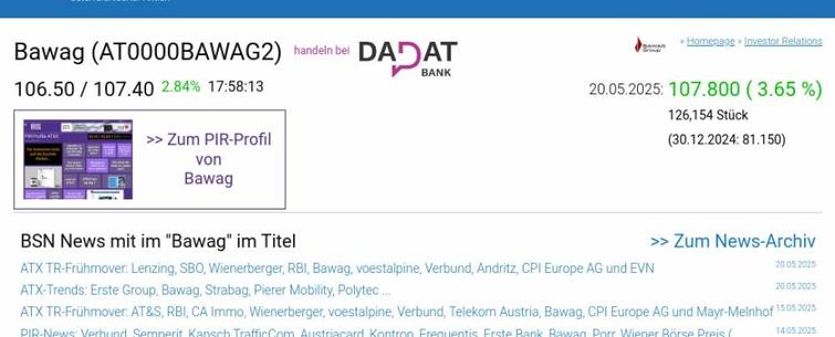 Wie Bawag, Lenzing, Wienerberger, SBO, DO&CO und CPI Europe AG für Gesprächsstoff im ATX sorgten