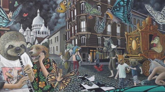 Les pochettes extérieure et intérieure de notre deuxième album sont deux toiles de peinture, réalisées pour l'occasion par Christophe Bany, artiste de grand talent. Pour découvrir son oeuvre plus avant, suivez ce lien : https://www.christophebany.com/

Notre vinyle sera disponible dès vendredi, puisque nous sommes en concert à Fontenay-sous-Bois, à partir de 20h, à l'Orangerie de la Maison du citoyen.

#peinture #art #concert #musique #fontenaysousbois #chanson #blues #folk #mastoart #photo #paris