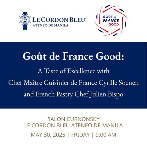 Goût de France Good at Le Cordon Bleu Ateneo | Events