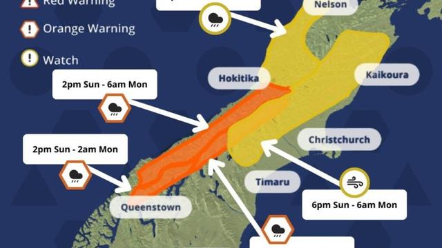 Weather: South Island in the firing line as front sweeps in from Tasman Sea