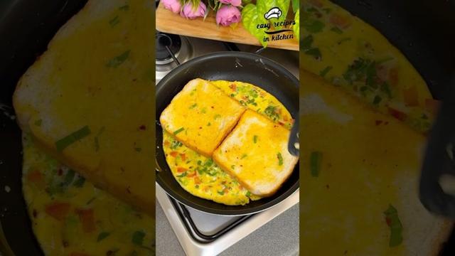 Egg Sandwich Hack - Bread Omelette Sandwich Recipe #short #asmr #cooking