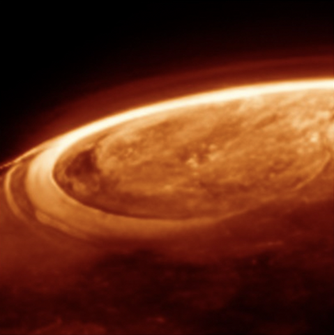 Image infrarouge des aurores de Jupiter