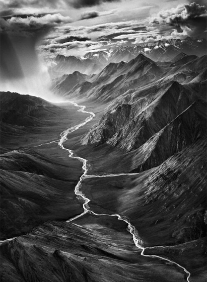 Brooks Range, Alaska, 2009. Sebastião Salgado. The Brooks Range is Alaska's northernmost mountain range, stretching 700 miles across the Arctic Cir. Known for its rugged peaks, vast wilderness, diverse wildlife and it's a unique & vital ecosystem.