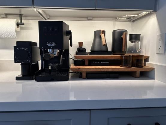 The wife wanted her counter space back