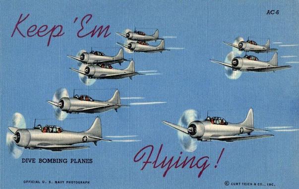 9 airplanes are seen flying in formation right to left.