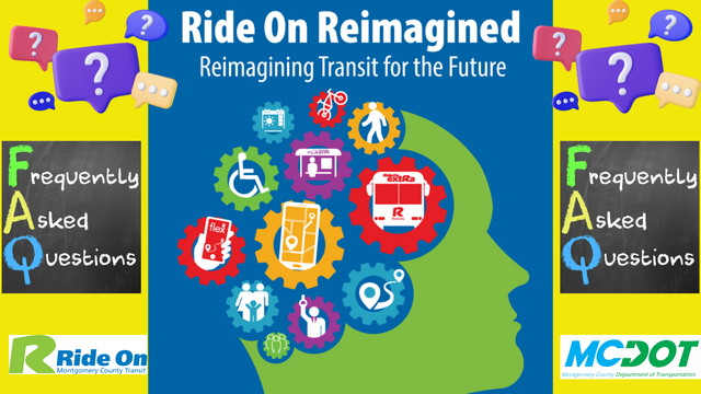 ride on logo mcdot logo frequently asked question images with question marks and ride reimagined logo