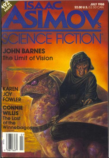 Cover for Analog. A robed primate of some sort (orange fur) rides a dragon-like creature.