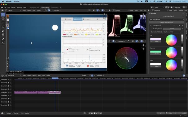 Video editing workspace