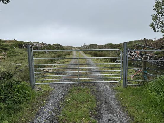 A gate disallowing to proceed?