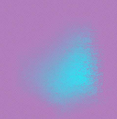 A colorful maze, generated using the 10print method. Picture generation details: screen height: 1187, screen width: 1171, primary background color #B079B8, primary line color: #B6B8DB, using gradient mask mask39.png, gradient background color #00FFFF, square: 11, width: 1, radiusB: 0, radiusW: 1, effect: 12