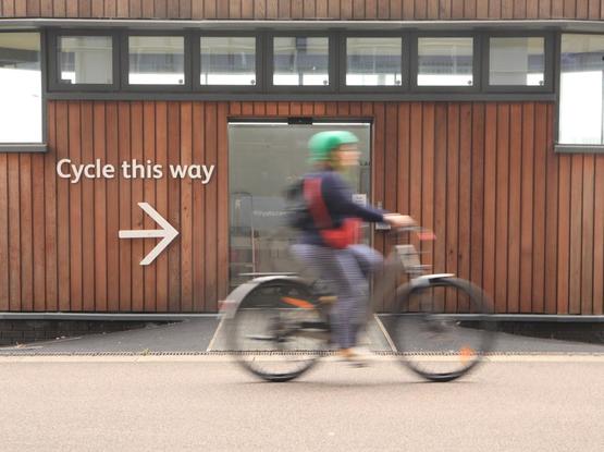 electric bike rider