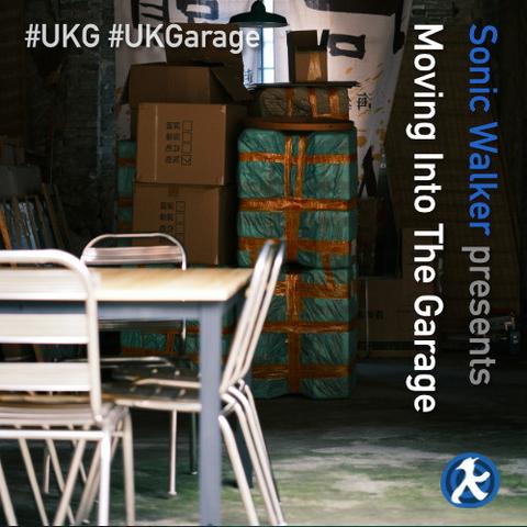 Cover for the mix showing moving boxes, a table and chars in a storage place.