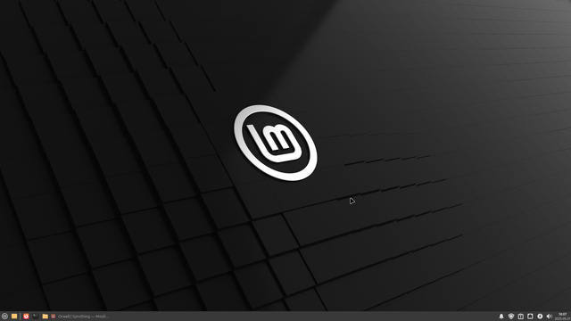 Screenshot of linux mint desktop
