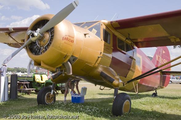 An airplane: Noorduyn UC-64A Norseman taken during Oshkosh 2008: Vintage