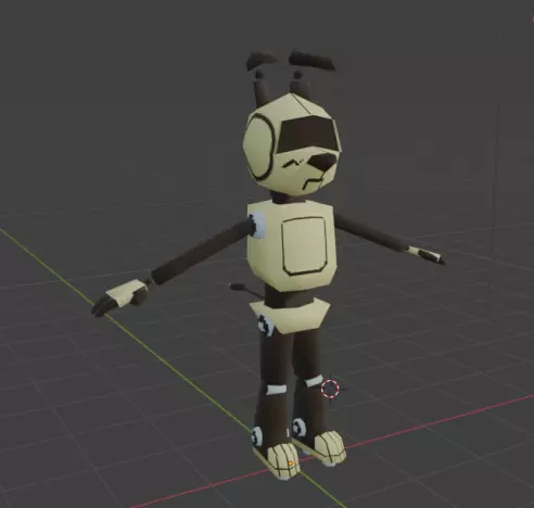 Some textures on robot dog model