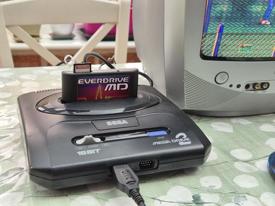 The console with an Everdrive