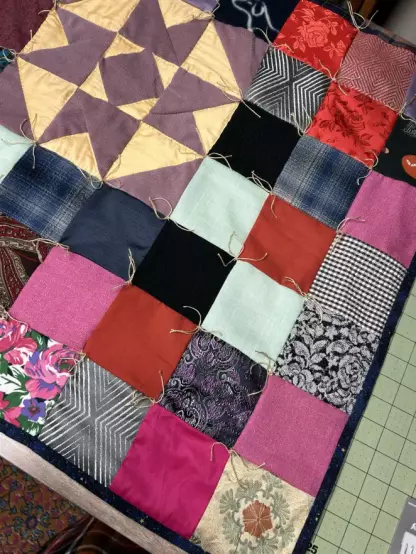 Another  view of the blocks from above on a table. You can see some eave better on these, some is a little coarse and some very soft.