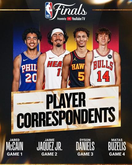 Dyson announced as player correspondent for game 3 of the finals