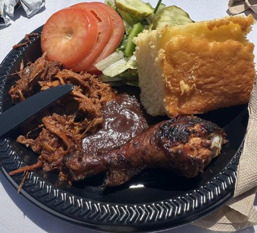 Calories in these two plates of bbq
