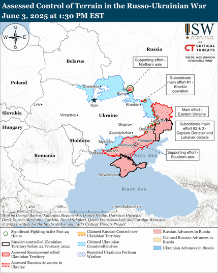 Russian Offensive Campaign Assessment, June 3, 2025