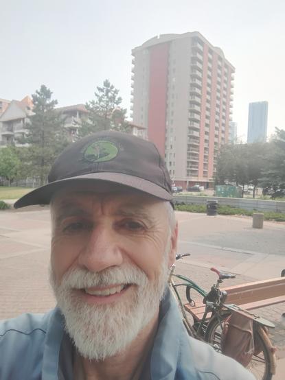Joseph Simons at site 6554 in central Edmonton in the 2025 National Pedal Poll.
