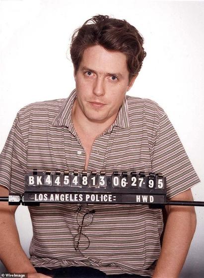 Hugh Grant was arrested in 1995 for having sex in his car with a sex worker