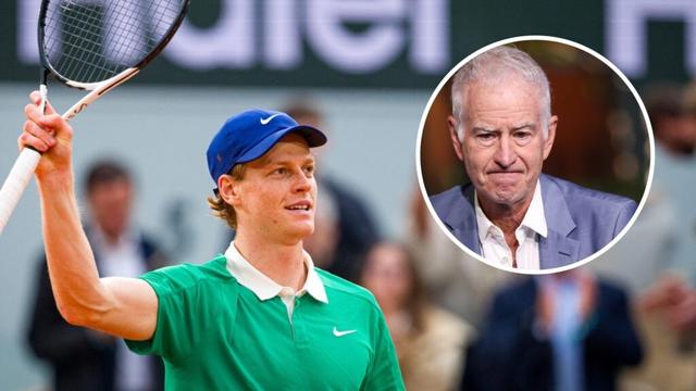 John McEnroe has one concern about Jannik Sinner ahead of his Roland Garros semi-final against Novak Djokovic