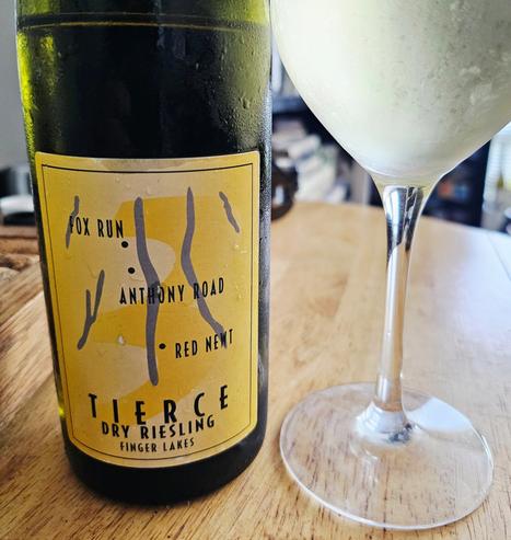2013 Tierce Dry Riesling, the blend from Fox Run, Anthony Road and Red Newt, three prominent Finger Lakes wineries