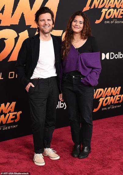 Fans were shocked to find out that Adam Scott is not only in his 50s - but married and a father to not one, but two, teenage children - including Francesca (pictured)