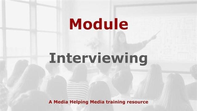 Graphic for free interviewing module for trainers