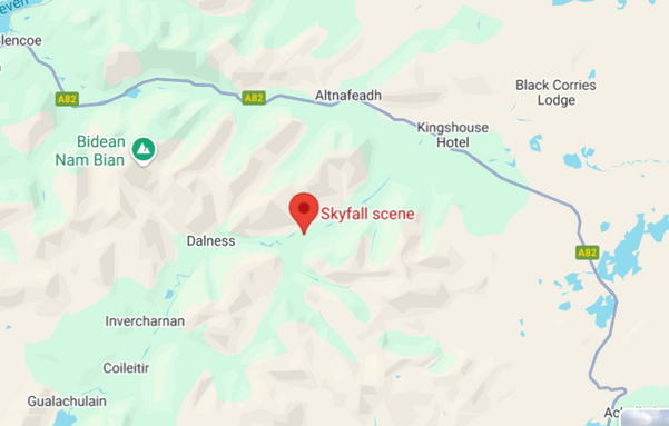 Skyfall scene marked
