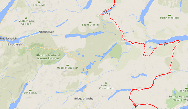 Bikepacking route in the area, nearby but not the same road