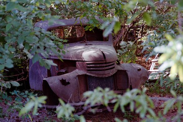 A rusted out old farm truck, by appearance maybe from the 1940s

Nikon FM3A | Nikon 28-105 | Kodak Ultramax 400 400

Home developed in Cinestill C-41 Stock