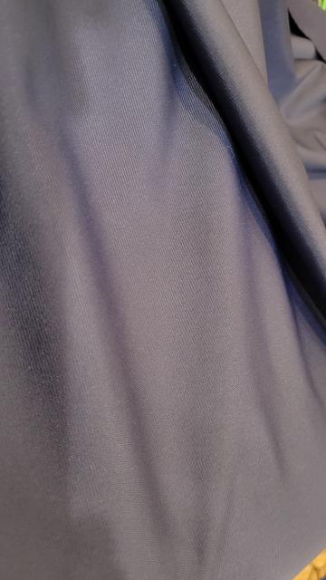 Other side of fabric, slick and slidey