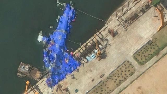 North Korea says it has refloated a capsized 5,000-ton destroyer, a key step in what it called a major upgrade to Kim Jong Un’s naval arsenal.