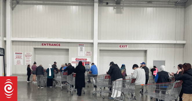 Costco has put limits on the amount of butter customers can buy. People are queueing outside the store for butter.